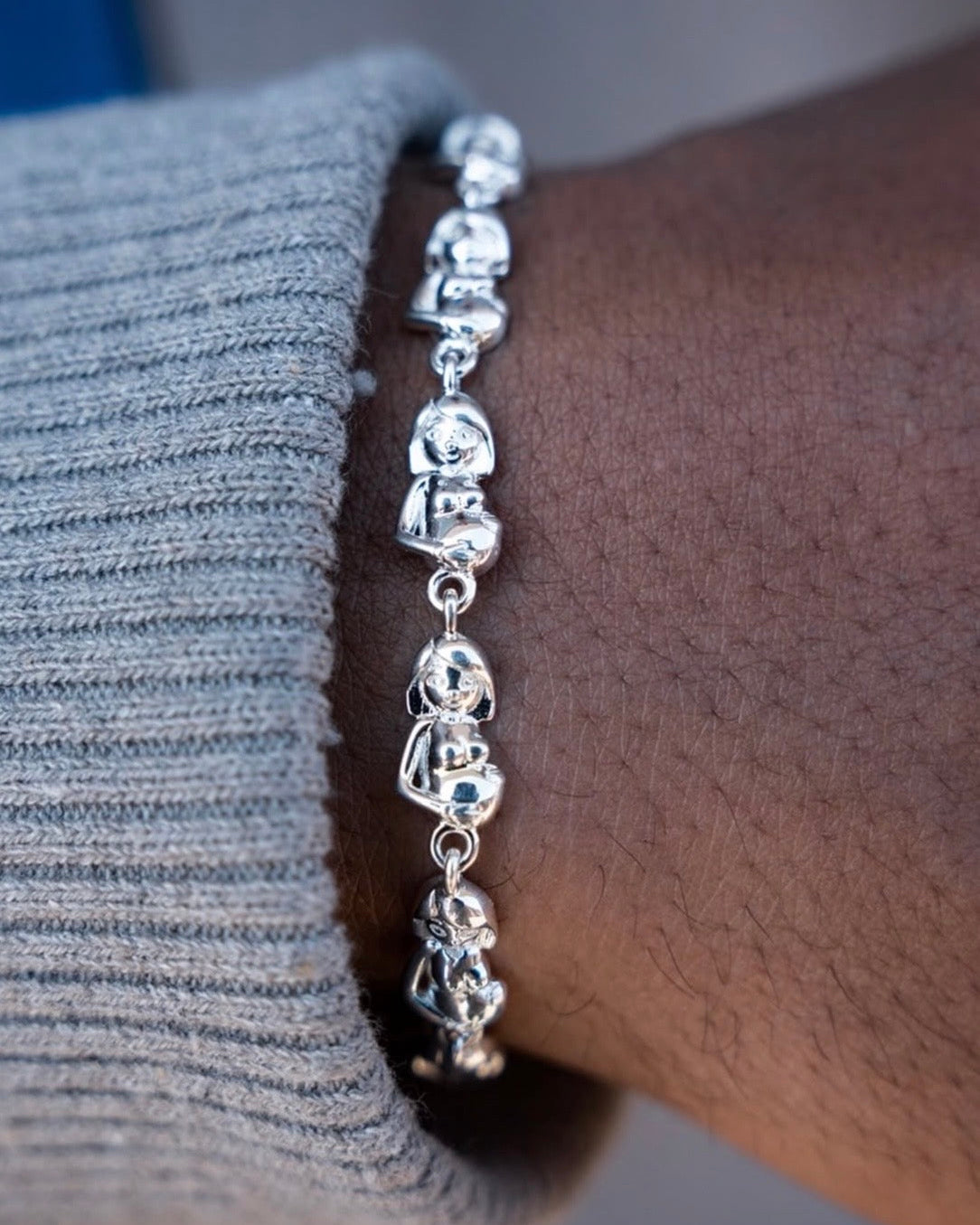 Full Silver Certified Loverboy Bracelet